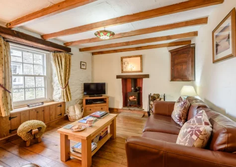 The living room at Bwthyn Clyd, St Davids