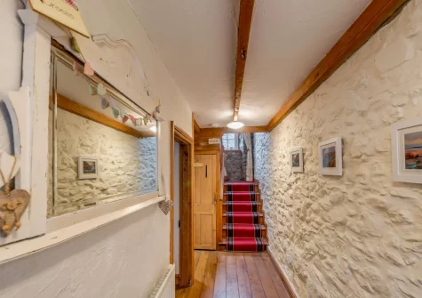 The hallway at Bwthyn Clyd, St Davids