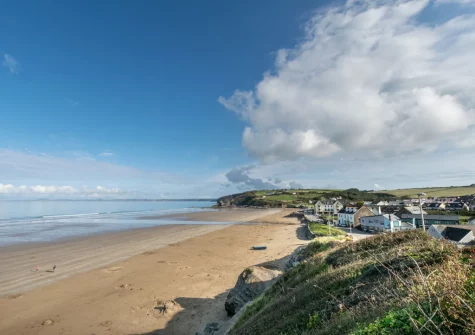 Broad Haven Beach boasts a sweeping sandy shoreline