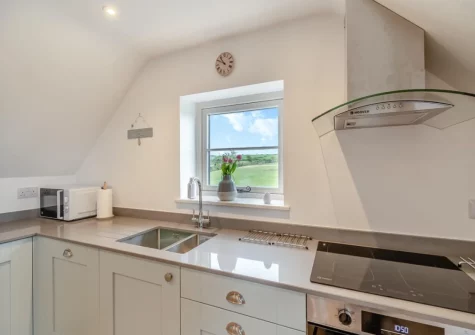 The kitchen at Caerau Bach, Trefin
