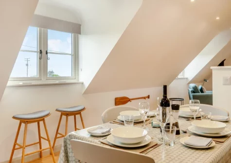 The dining area at Caerau Bach, Trefin