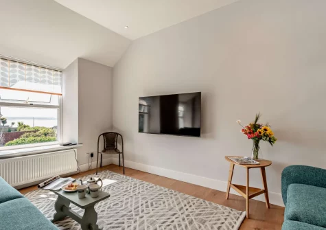 The living area at Cahbloots, Tenby