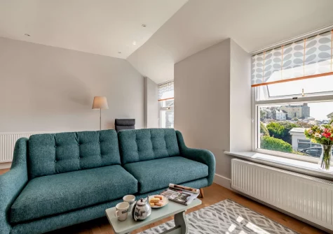 The living area at Cahbloots, Tenby