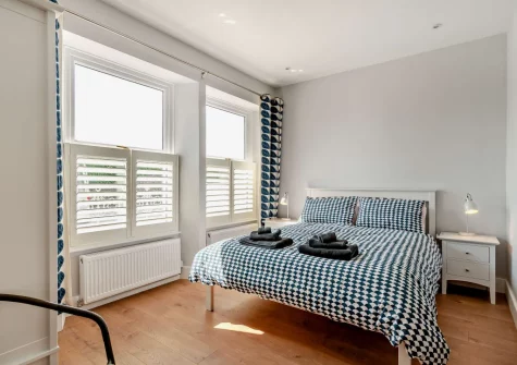 Bedroom #1 at Cahbloots, Tenby