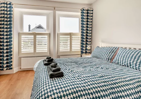 Bedroom #1 at Cahbloots, Tenby