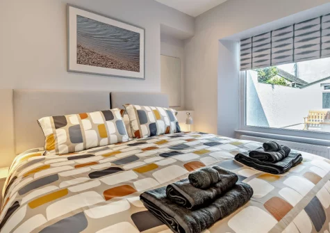 Bedroom #2 at Cahbloots, Tenby