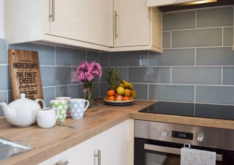 The kitchen at Caldey View, Stepaside
