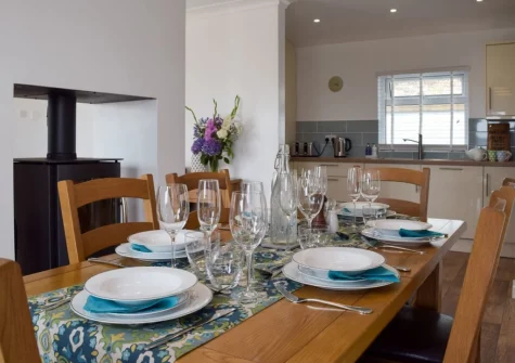 The dining area at Caldey View, Stepaside