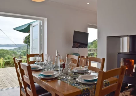 The dining area at Caldey View, Stepaside