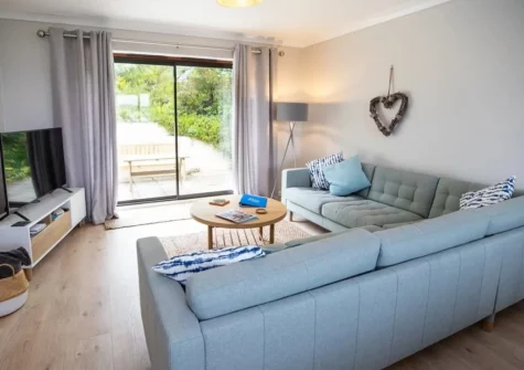 The living area at Carmarthen Bay View, Saundersfoot