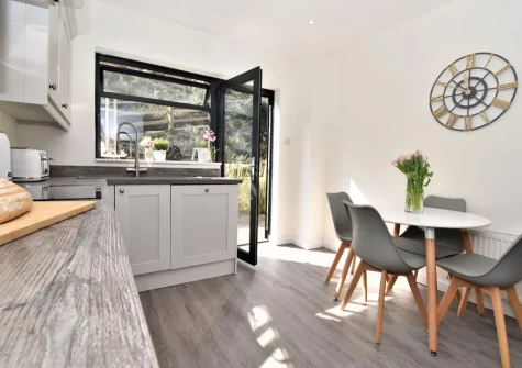 The kitchen at Carmarthen Bay View, Saundersfoot