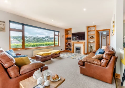 The living area at Cascade, Saundersfoot