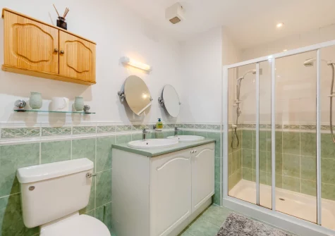Bedroom #2 en-suite shower room at Cascade, Saundersfoot