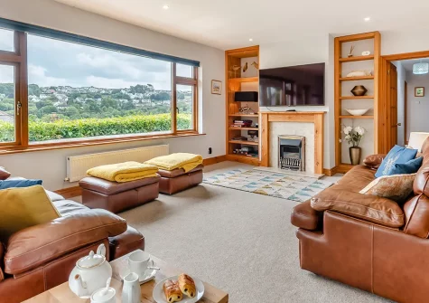 Cascade, Saundersfoot is a stunning 5-bedroom luxury house metres from the beach. Enjoy an indulgent hot tub, private sauna, gym, and spacious interiors. Perfect for families seeking exceptional coastal living and Pembrokeshire adventures.
