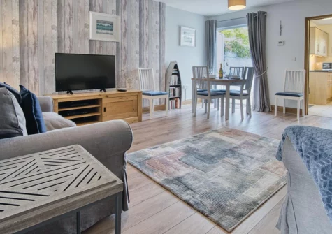 The living area at Castle Cottage, Tenby