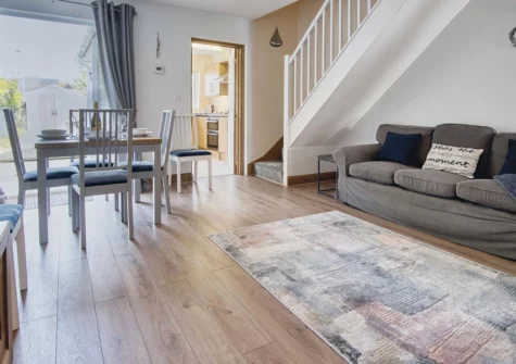 The living area at Castle Cottage, Tenby