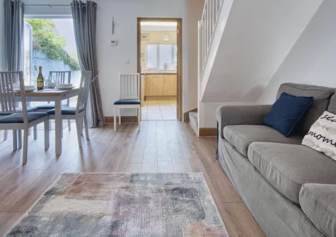 The living area at Castle Cottage, Tenby