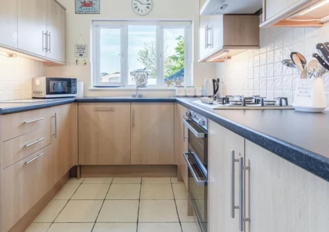The kitchen at Castle Cottage, Tenby