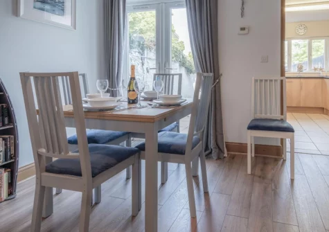 The dining area at Castle Cottage, Tenby