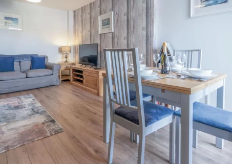 The dining area at Castle Cottage, Tenby