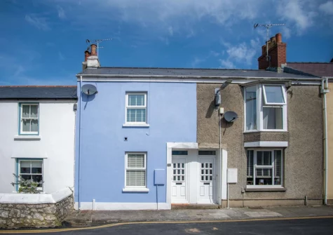 Outside Castle Cottage, Tenby