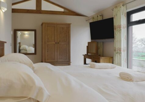 The bedroom at Castle Farm, Tufton