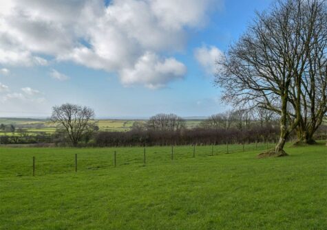 The garden & view at Castle Farm, Tufton