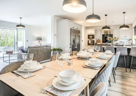 The dining area at Cefn Gelli, Llawhaden