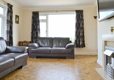 The living area at Cherry Trees, Llangwm
