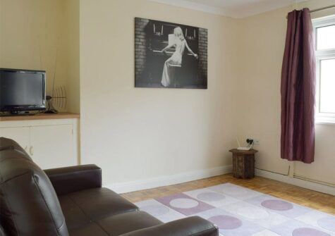 The living area at Cherry Trees, Llangwm