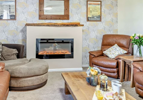 The living room at Chestnut Cottage, Stackpole