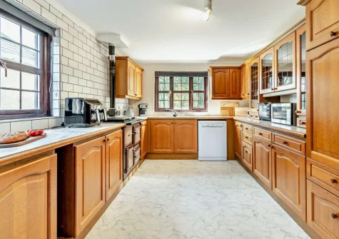 The kitchen at Chestnut Cottage, Stackpole