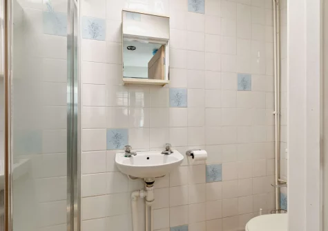 The downstairs shower room at Chestnut Cottage, Stackpole
