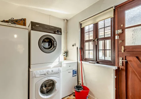 The utility room at Chestnut Cottage, Stackpole