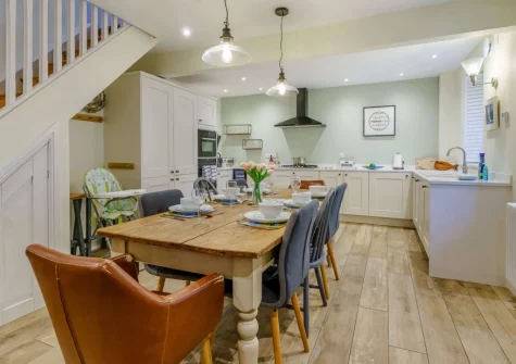 The dining area at China Cottage, Tenby
