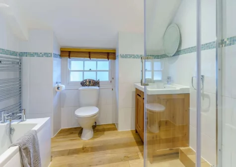 The bathroom at China Cottage, Tenby
