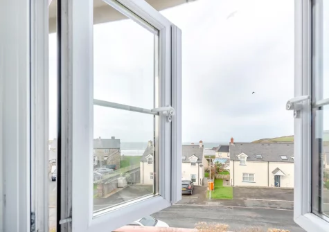 The view from bedroom #1 at Cilborth, Broad Haven