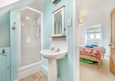 Bedroom #1 en-suite shower room at Cilborth, Broad Haven