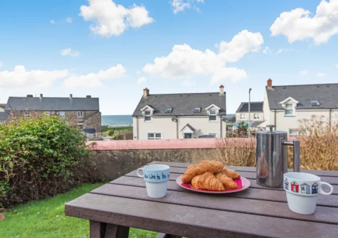 The patio, alfresco dining area & garden at Cilborth, Broad Haven