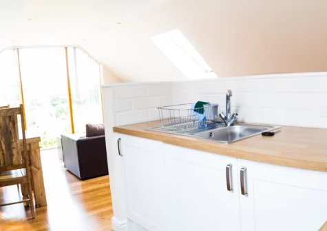 The kitchen at Clear View, Llawhaden