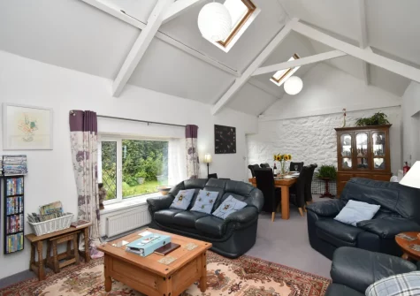 The living area at Cleggars Castle, Templeton