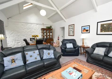 The living area at Cleggars Castle, Templeton