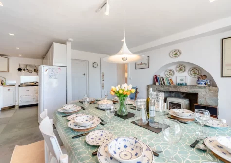 The kitchen & dining area at Cliff Cottage, Little Haven