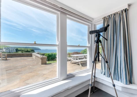 The dining area at Cliff Cottage, Little Haven