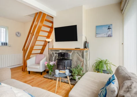 The living area at Cludfan, Abersoch