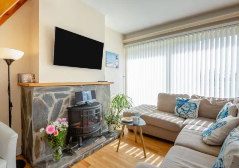 The living area at Cludfan, Abersoch