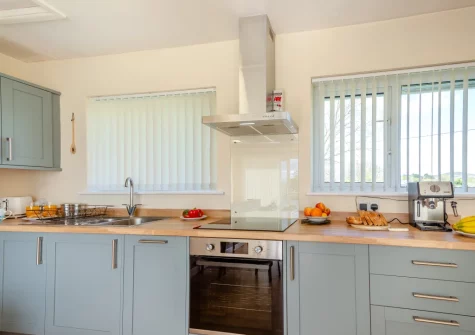 The kitchen at Cludfan, Abersoch