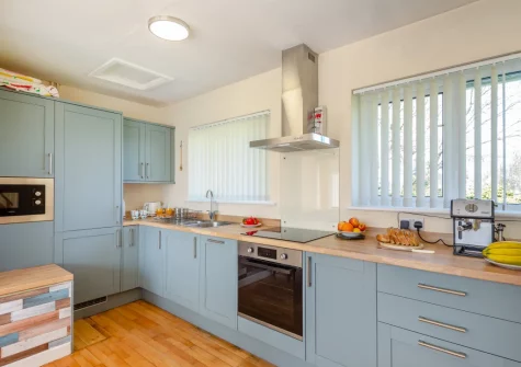 The kitchen at Cludfan, Abersoch