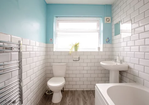 The bathroom at Cludfan, Abersoch