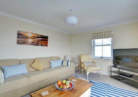 The living room at Cockleshell, Amroth